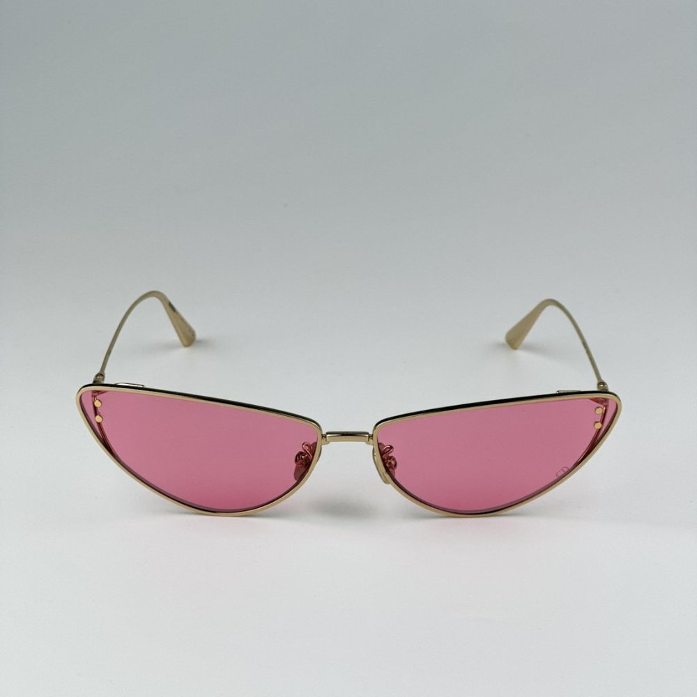 Dior MISSDIOR B1U B0N0 BRAND NEW Sunglasses Gold Pink Unisex Metal Cat Eye - Picture 9 of 14
